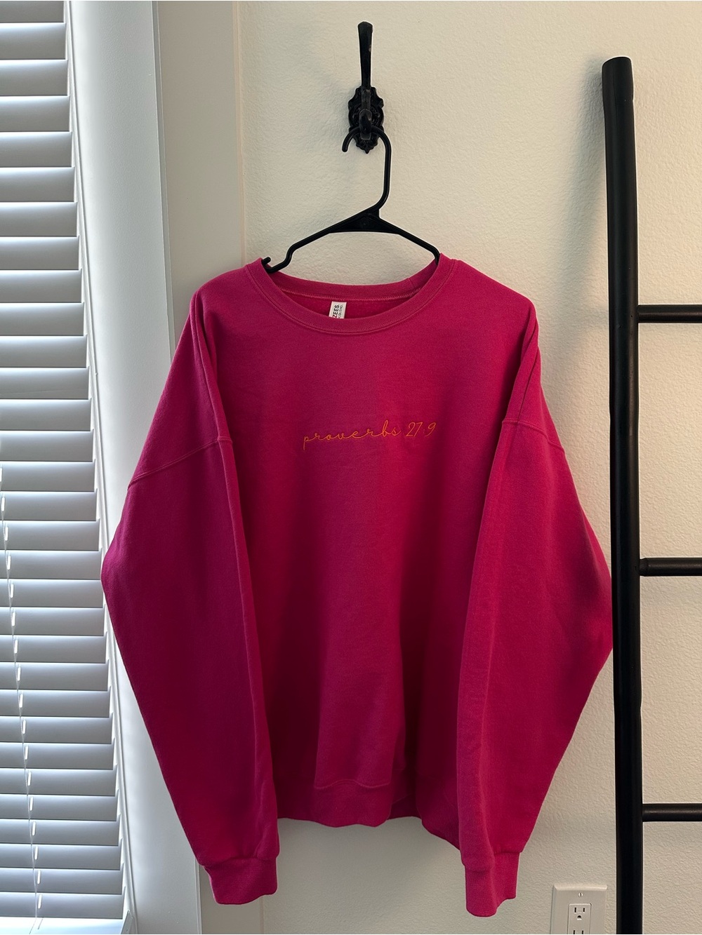 Jerzees Hot Pink Crewneck Sweatshirt